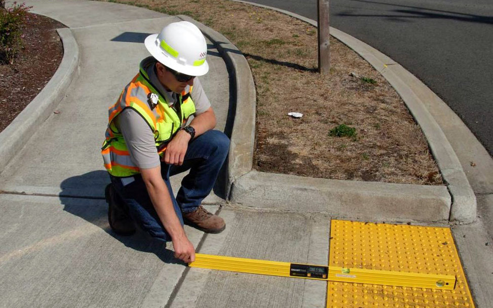 Measuring ADA Ramp Grade