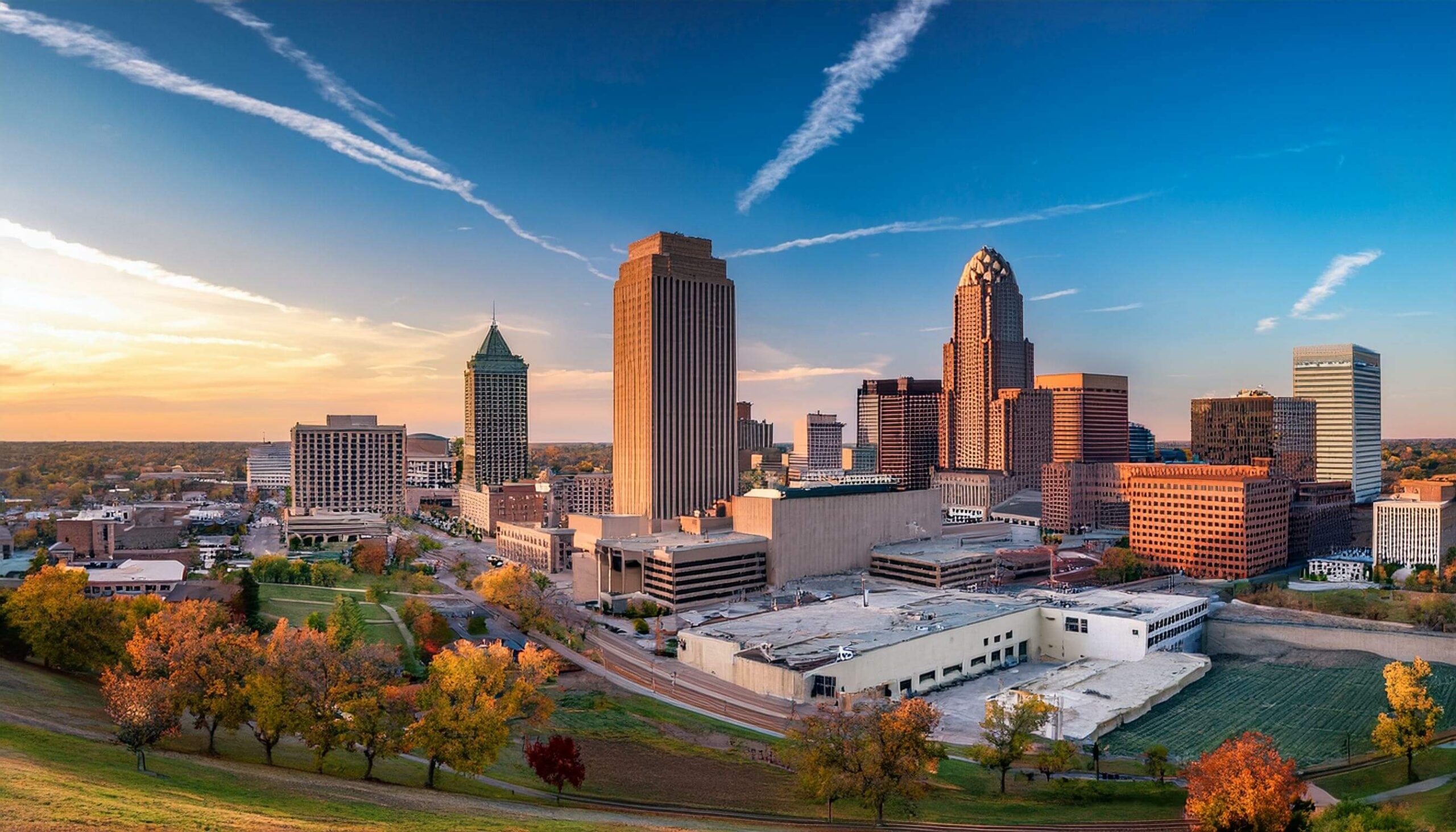Omaha skyline banner image displaying the city’s skyline, featured on the SRF Consulting Omaha page, representing the firm’s engineering, planning, and design services in Omaha, Nebraska.